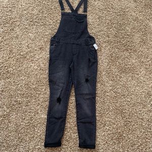 tilly’s rsq black denim overalls